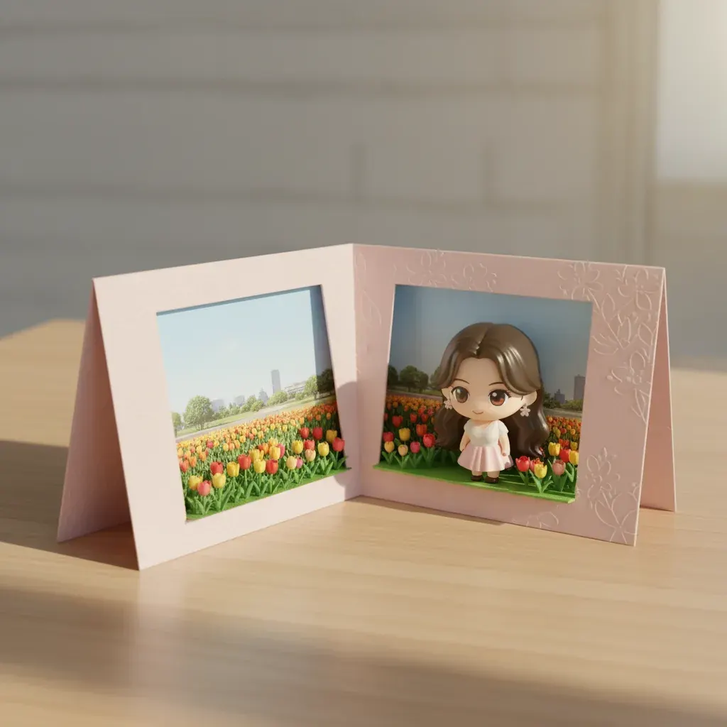 Chibi A6 Card — chibi art sample