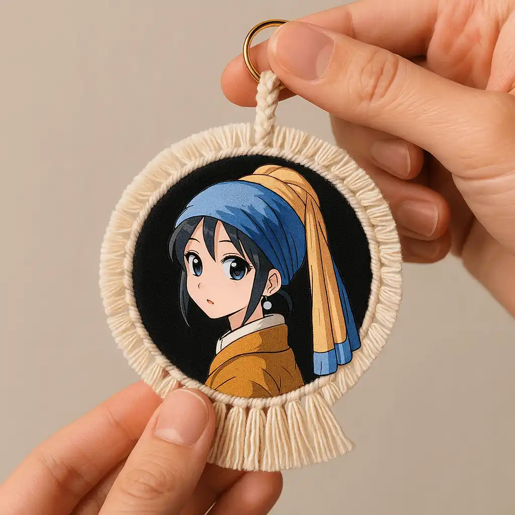 Anime Badge — chibi art sample