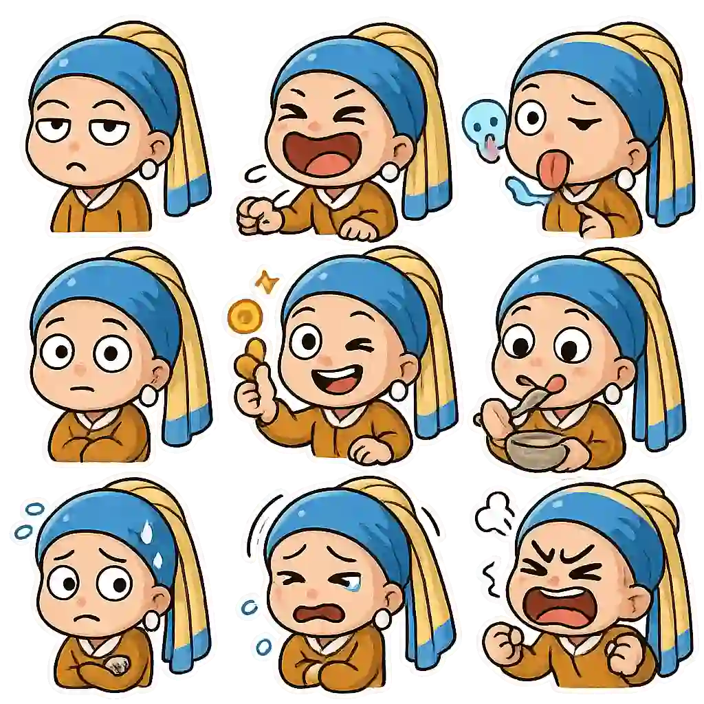 Emoji Collection: Set 1 — chibi art sample