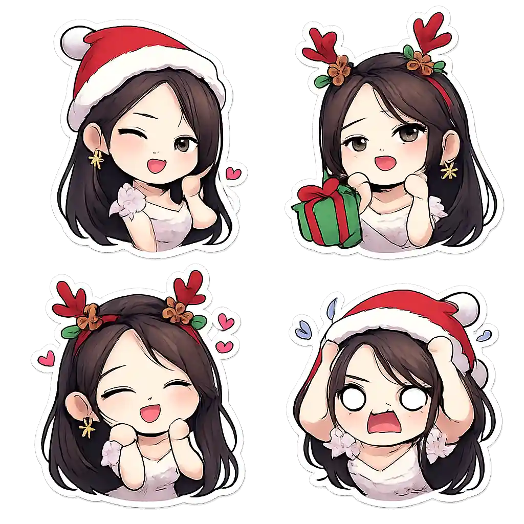 Xmas chibi art examples