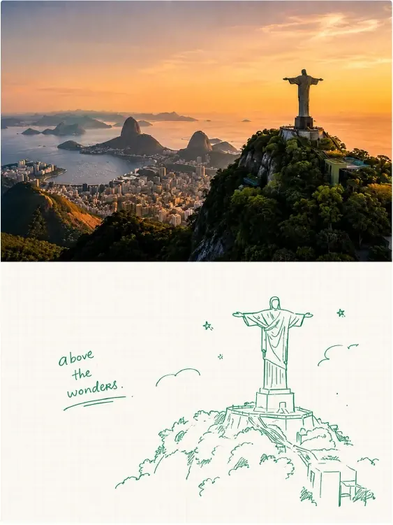estilo de garabatos de diario monocromático — ejemplo de arte chibi