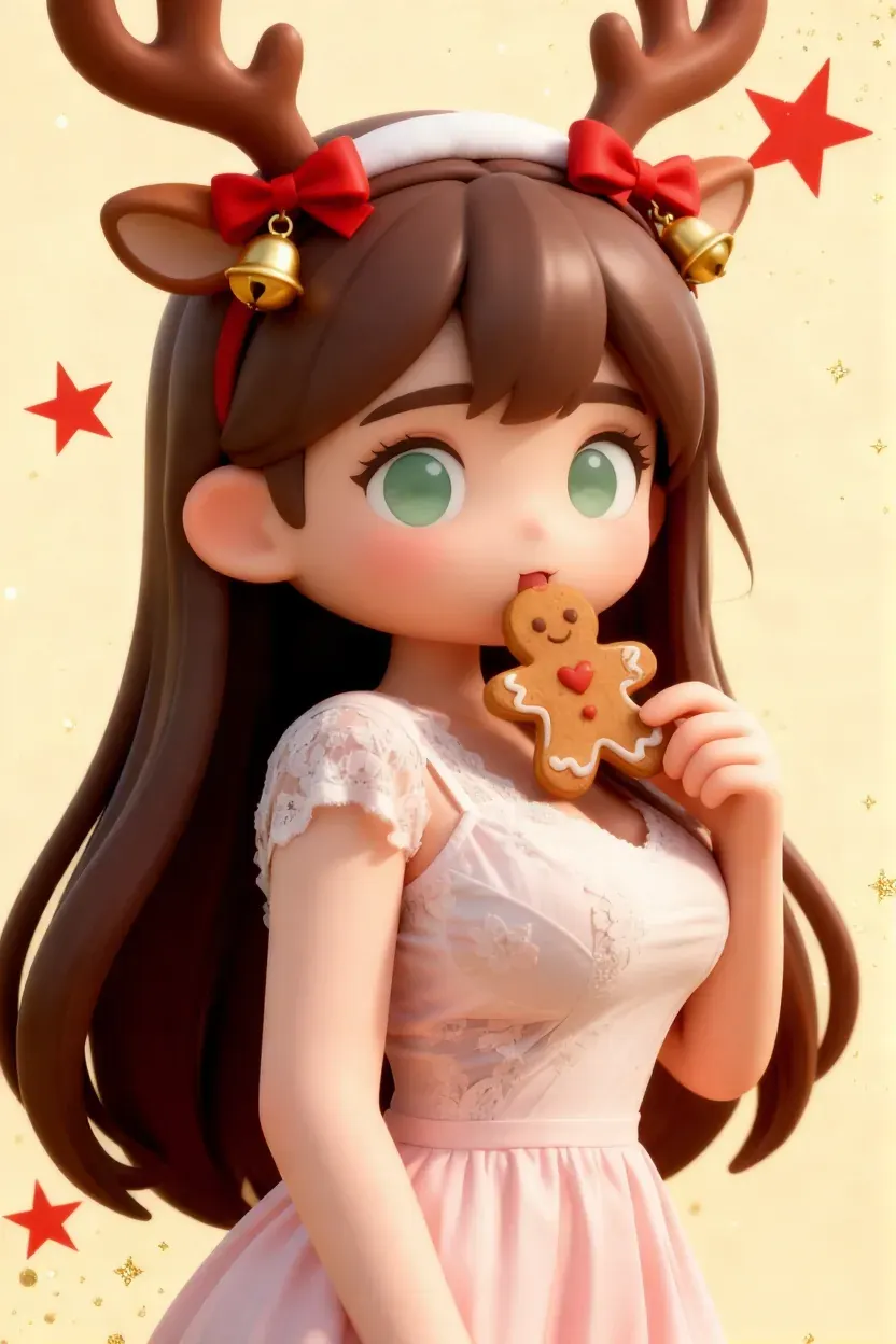 Navidad Chibi 3D: 2 — ejemplo de arte chibi