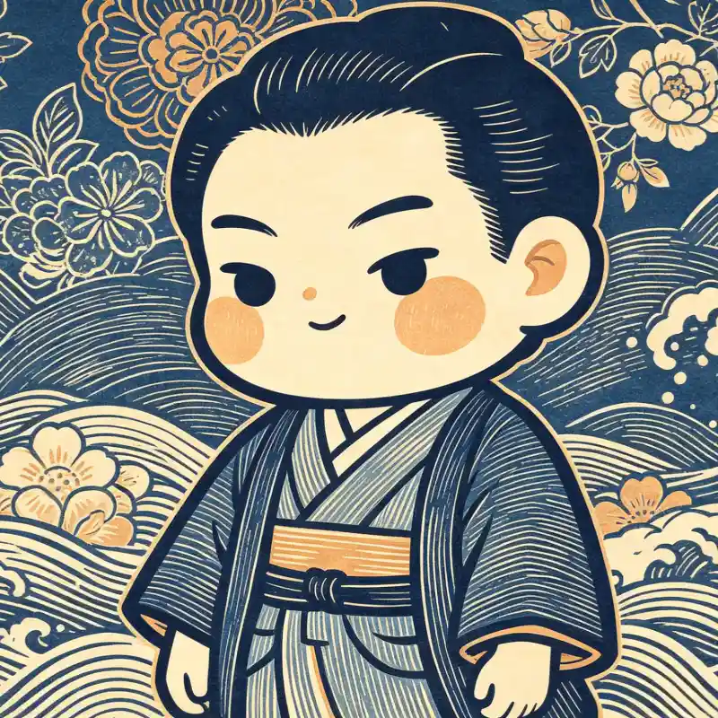 Japanese Ukiyo-e Style — نموذج فن تشيبي