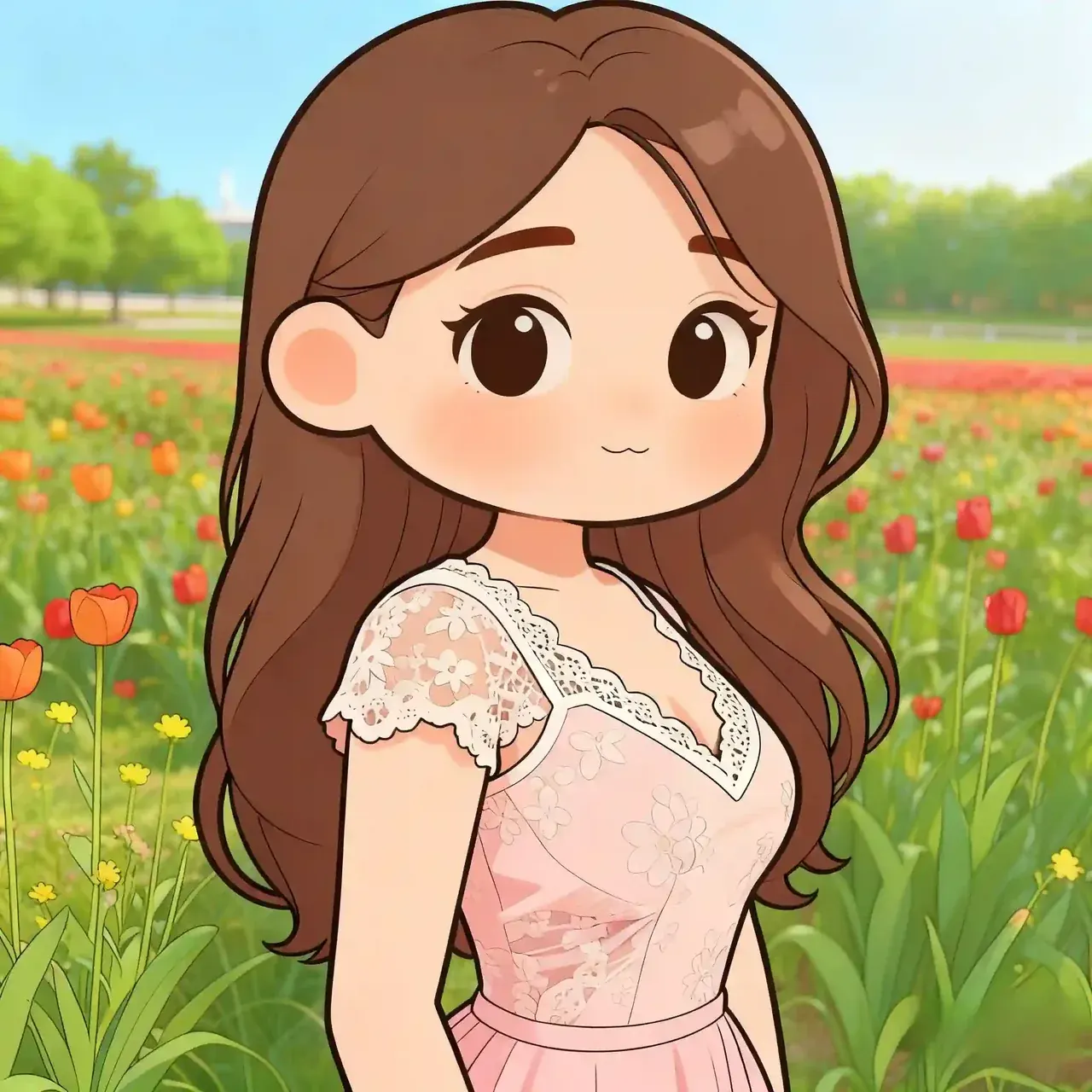 チビ2D手描き — Q版の作例