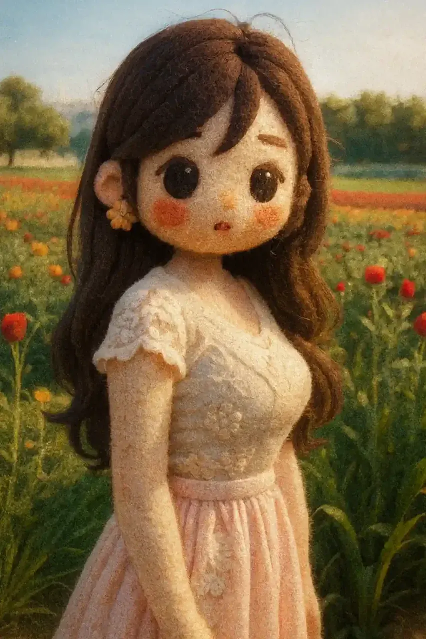 Chibi Felt Illustration — chibi art sample