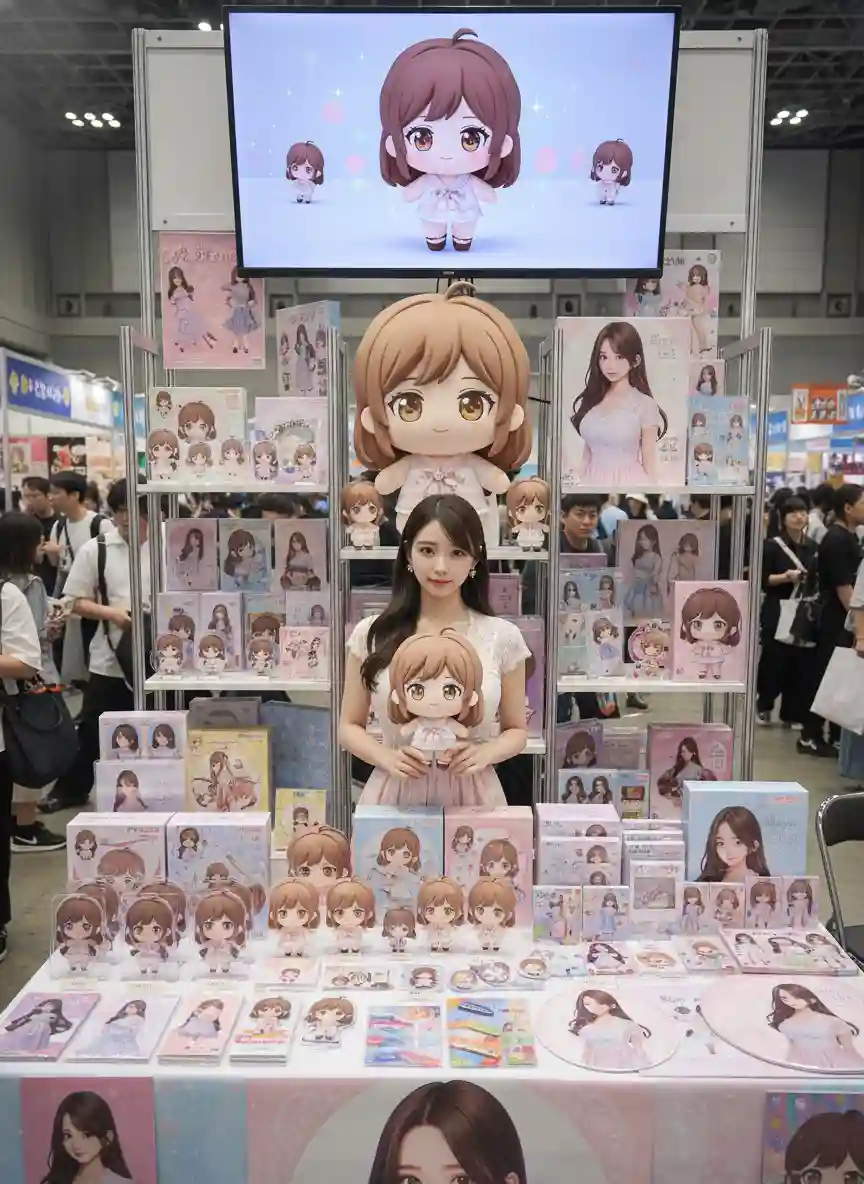 Chibi Figure Display Stand — chibi art sample