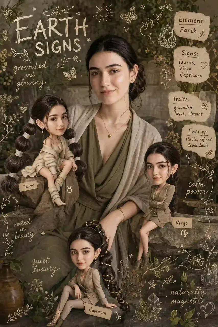 صورة تحريرية تشيبي لأبراج الأرض — نموذج فن تشيبي