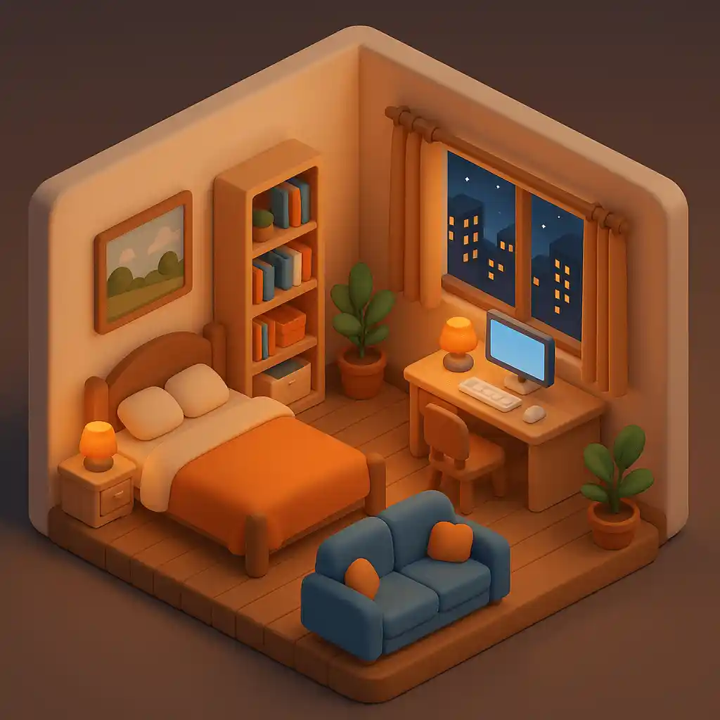Diseño Personalizado de Habitación — ejemplo de arte chibi