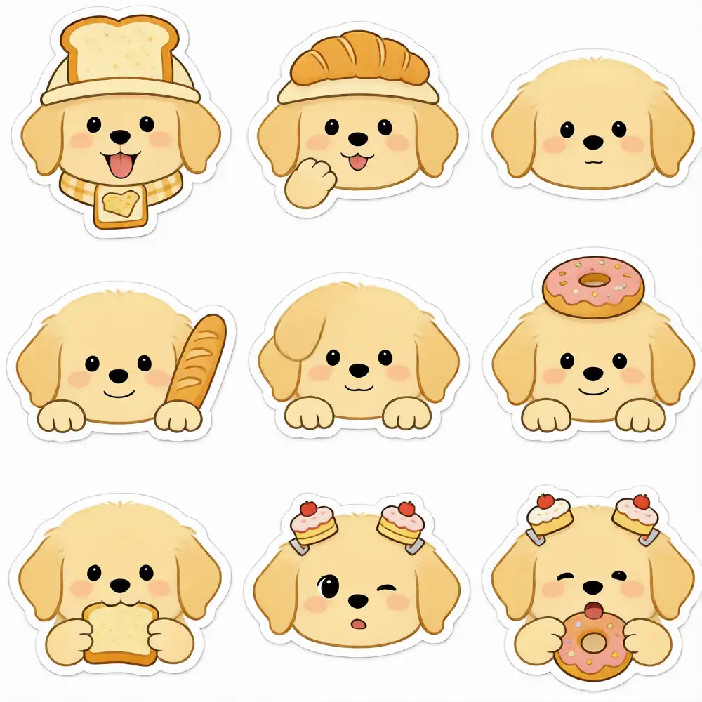 pet-sticker chibi art examples