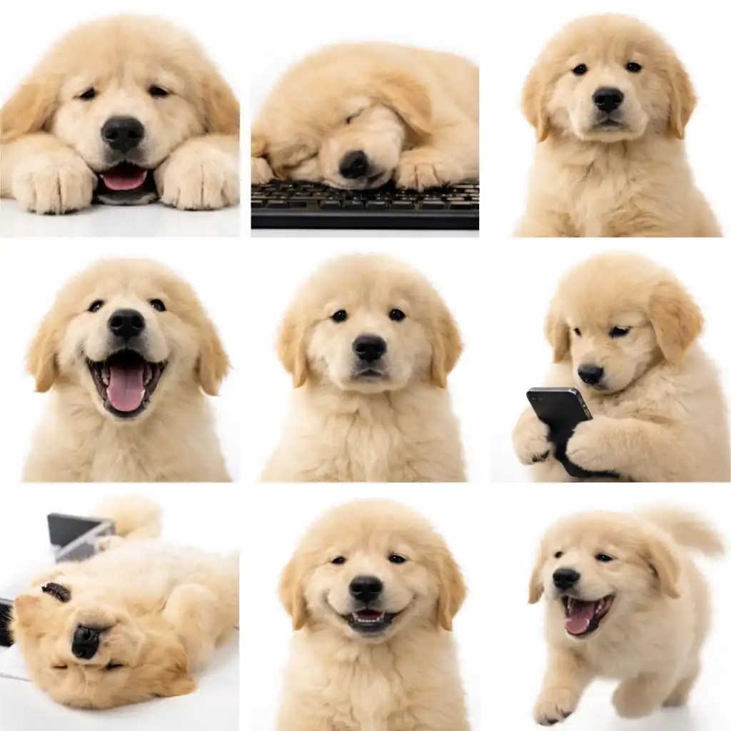 Pet Office Emoji — chibi art sample