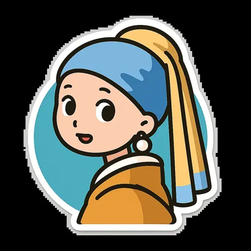 Chibi Flat Sticker