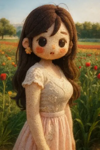 Chibi Felt Illustration