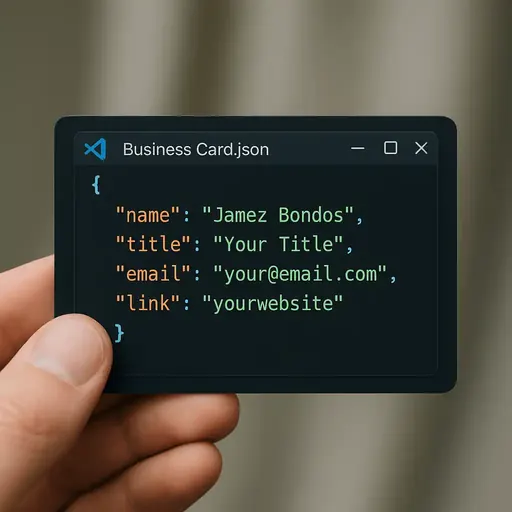 Code-Styled Business Card