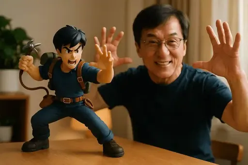 フィギュアとリアルな人物が同じフレーム内