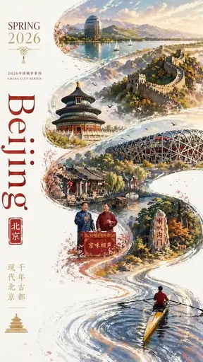 Theme Poster Layout Design Beijing